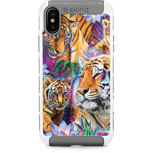Daydream Galaxy Tigers by Sheena Pike iPhone Cases